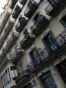 Barcelonské domy.